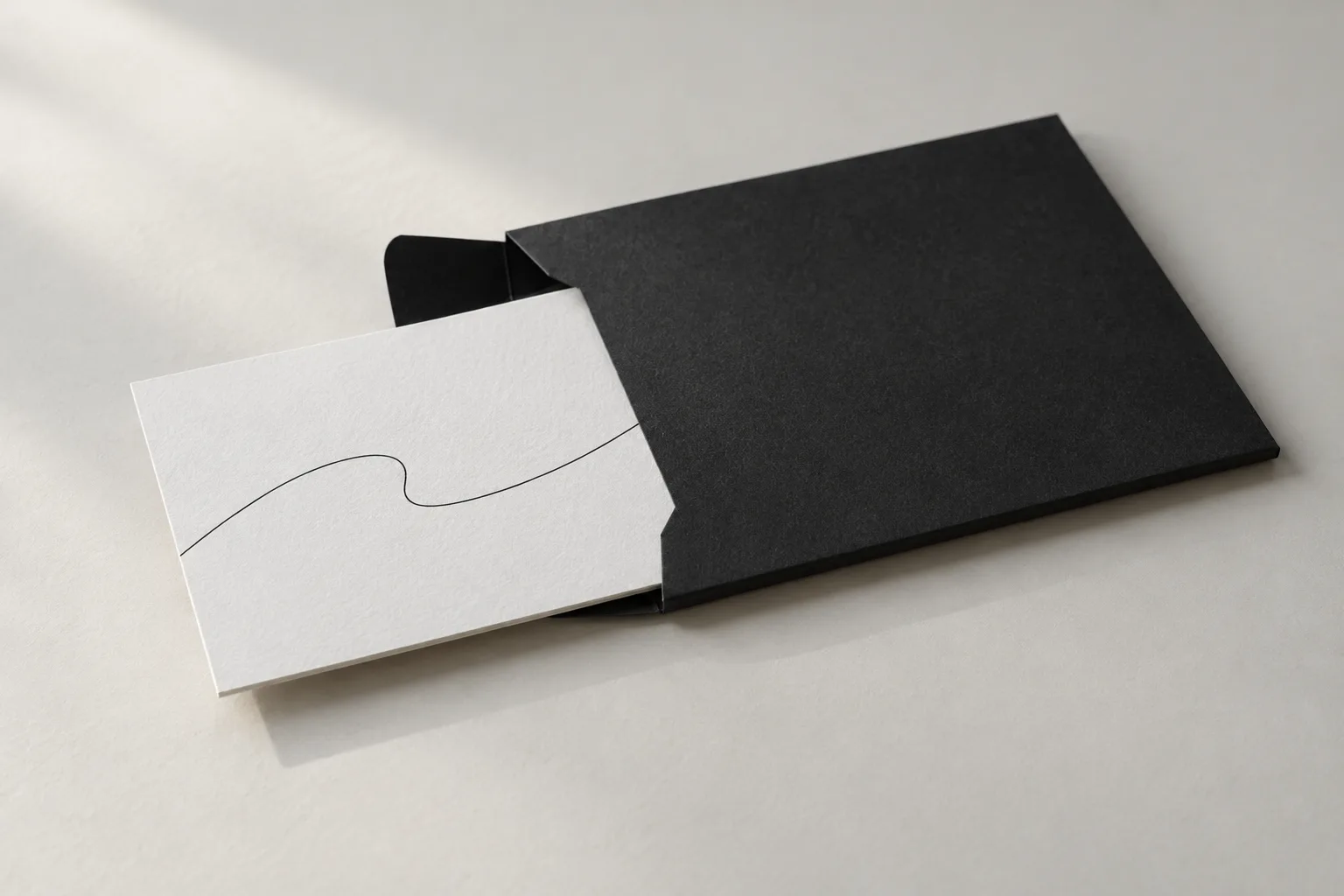 Invitation paper: space, writing and sleeves