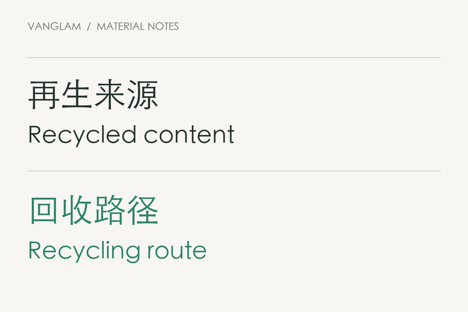 Recycled content and recyclability: two separate checks
