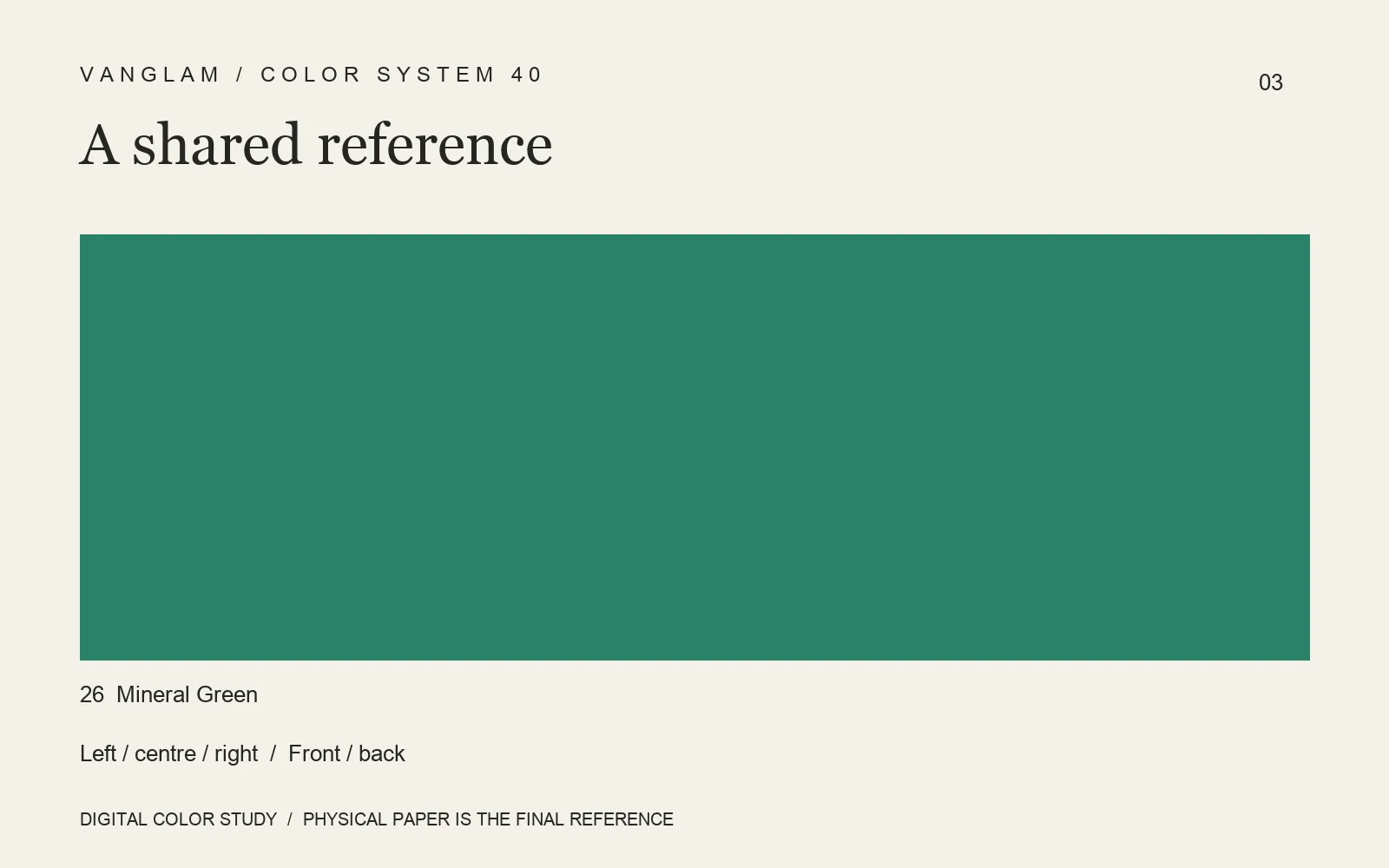 Through-colored paper: checking both faces and across the sheet